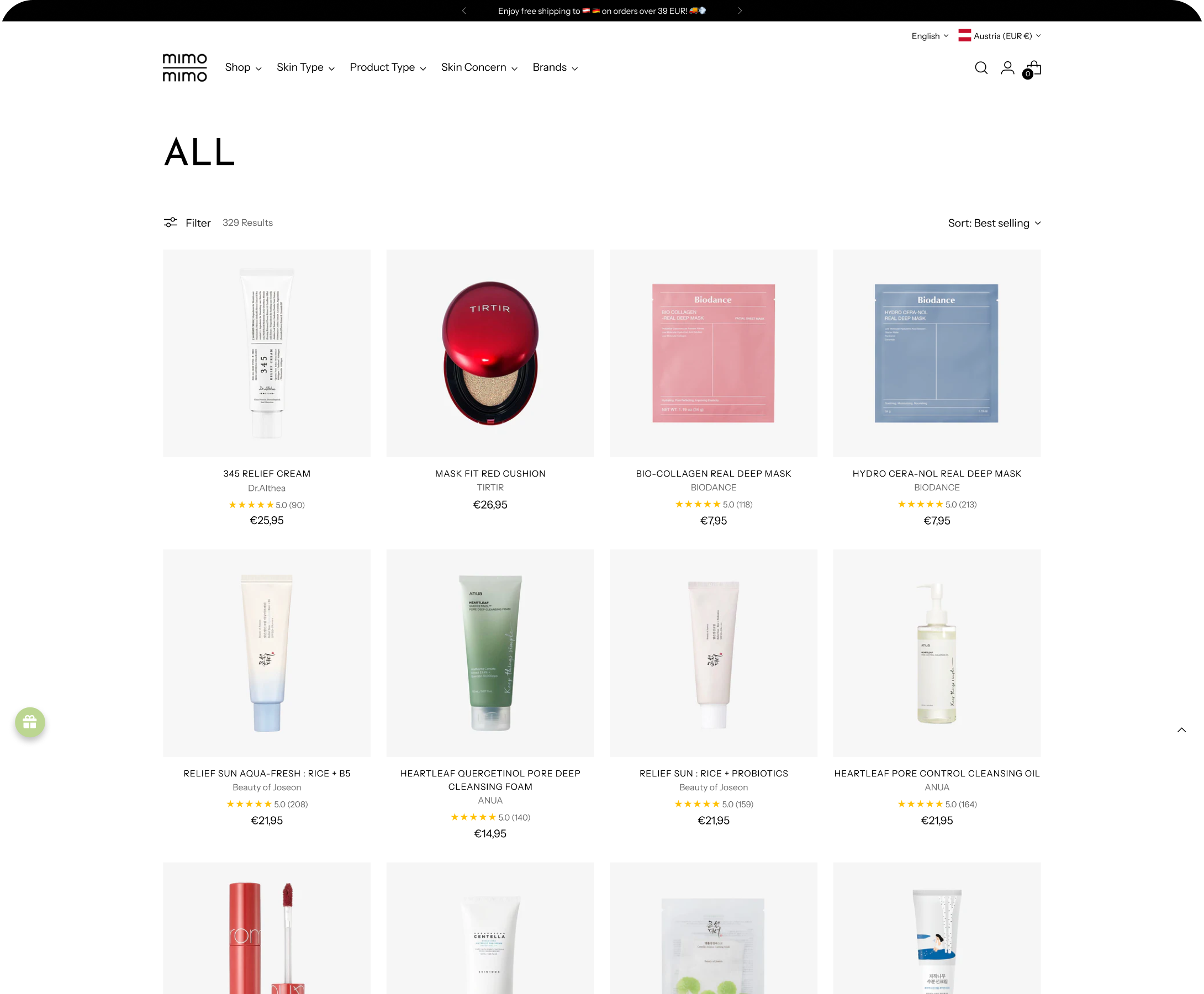 Before Product Page